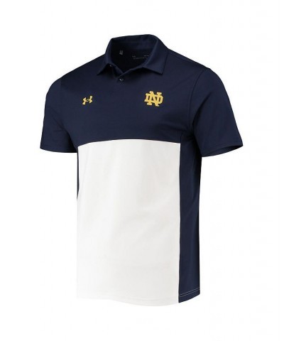 Men's Navy, White Notre Dame Fighting Irish 2022 Blocked Coaches Performance Polo Shirt $37.41 Polo Shirts