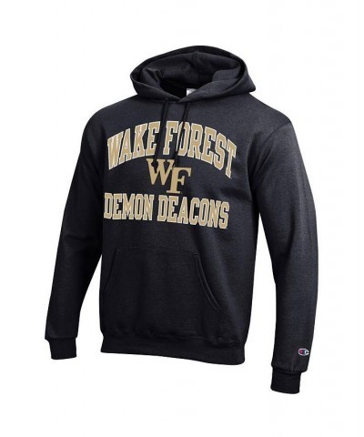 Men's Black Wake Forest Demon Deacons High Motor Pullover Hoodie $38.49 Sweatshirt