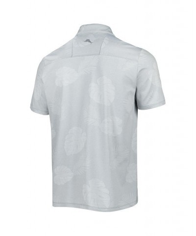 Men's Gray Washington Nationals Palm Coast Delray Fond IslandZone Allover Polo Shirt $38.16 Polo Shirts