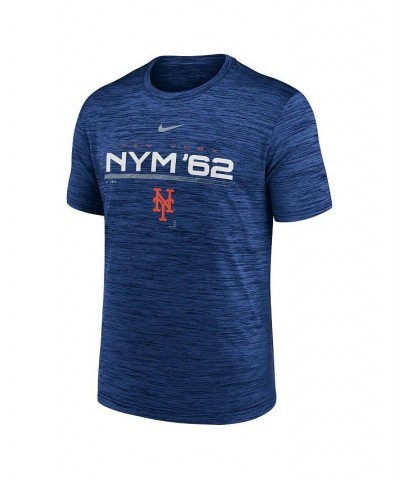 Men's Royal New York Mets Wordmark Velocity Performance T-shirt $21.00 T-Shirts