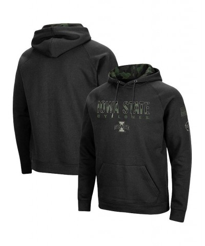 Men's Black Iowa State Cyclones OHT Military-Inspired Appreciation Raglan Pullover Hoodie $30.73 Sweatshirt