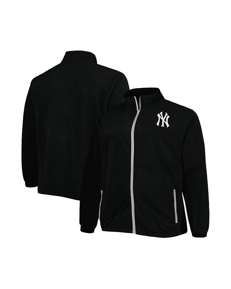 Men's Black New York Yankees Big and Tall Polar Full-Zip Jacket $40.79 Jackets