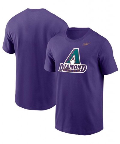 Men's Purple Arizona Diamondbacks Cooperstown Collection Logo T-shirt $25.64 T-Shirts