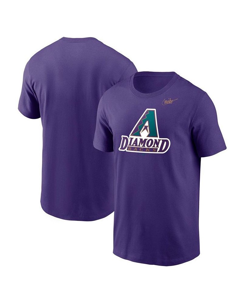 Men's Purple Arizona Diamondbacks Cooperstown Collection Logo T-shirt $25.64 T-Shirts
