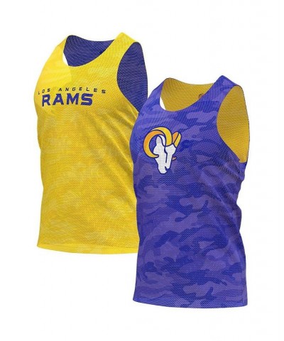 Men's Royal and Gold Los Angeles Rams Reversible Mesh Tank Top $21.99 T-Shirts